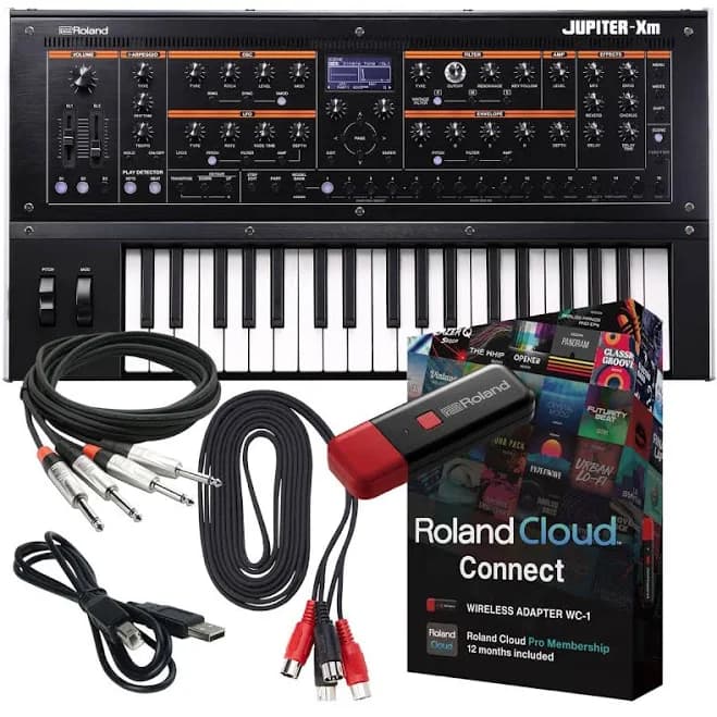 Roland Jupiter-Xm 37-Key Synthesizer CLOUD KIT