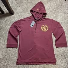 $130 Puma Fenty X Rihanna Hoodie Womens Small Burgundy Long Sleeve Oversized | eBay