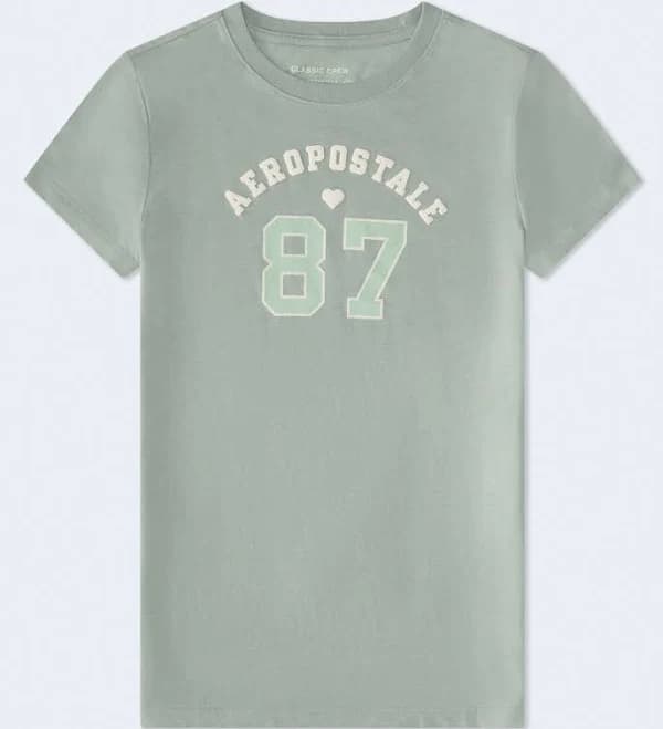 Aeropostale Women's 87 Heart Graphic Tee