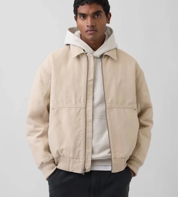 Gap Men's Canvas Bomber Jacket