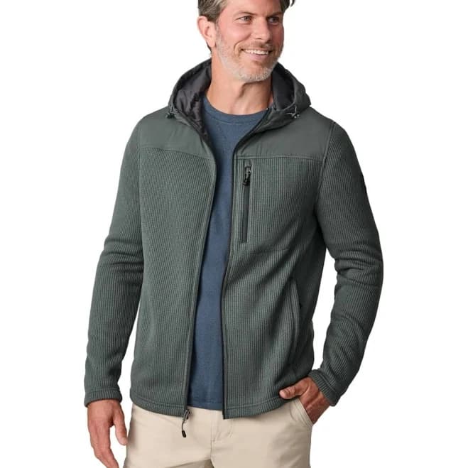 FREE COUNTRY Men's Cable Fleece Brisk Jacket