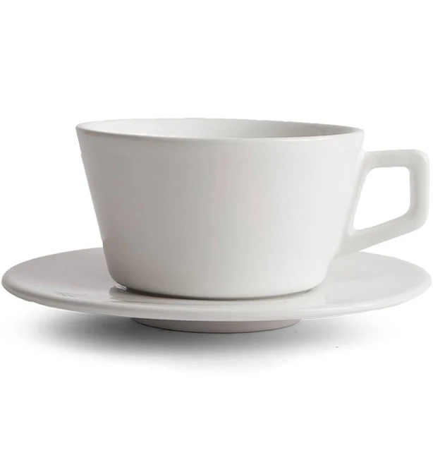 8oz Small Latte Cup with Saucer