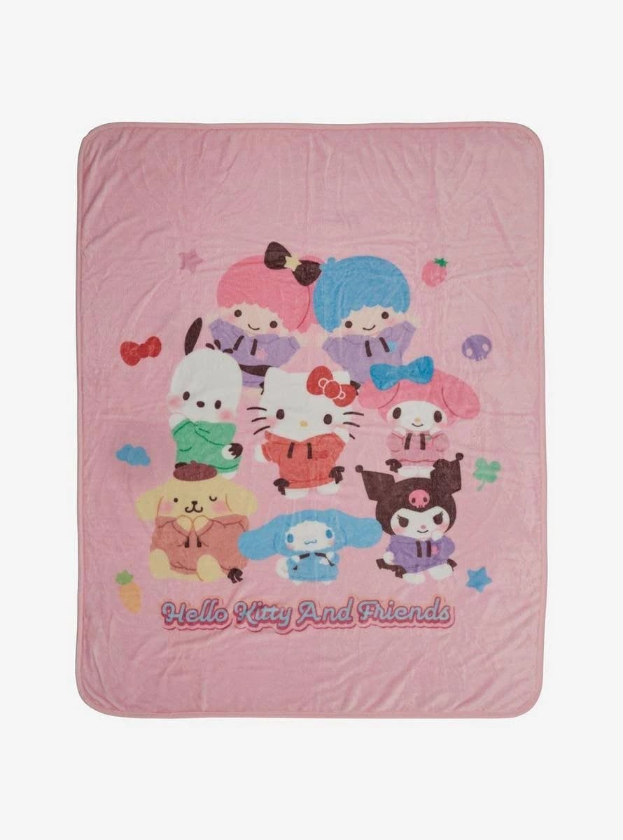 Hello Kitty and Friends Graphic Throw Blanket