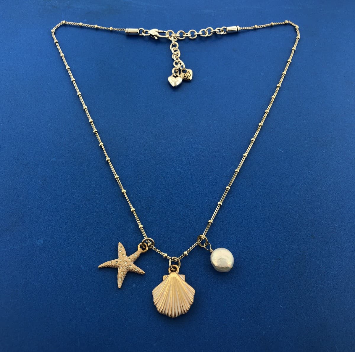 Brighton Silver Gold Two Tone Sea Dreamer Starfish Shell Pearl Charm Necklace | eBay