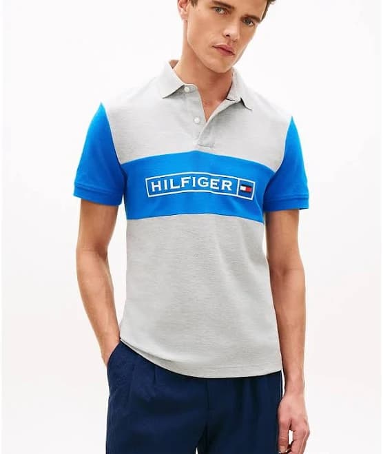 Tommy Hilfiger Men's Regular Fit Wicking Pique Polo