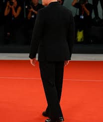 Venice Film Festival Brad Pitt Wrap Sport Black Coat | Boss Jackets