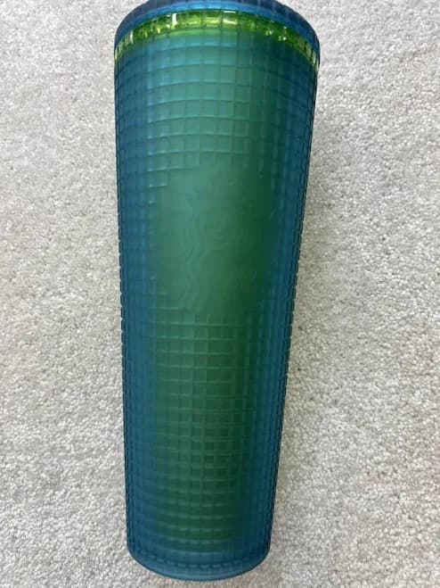 Starbucks 2022 Mountain Dew Green Grid Venti Tumbler