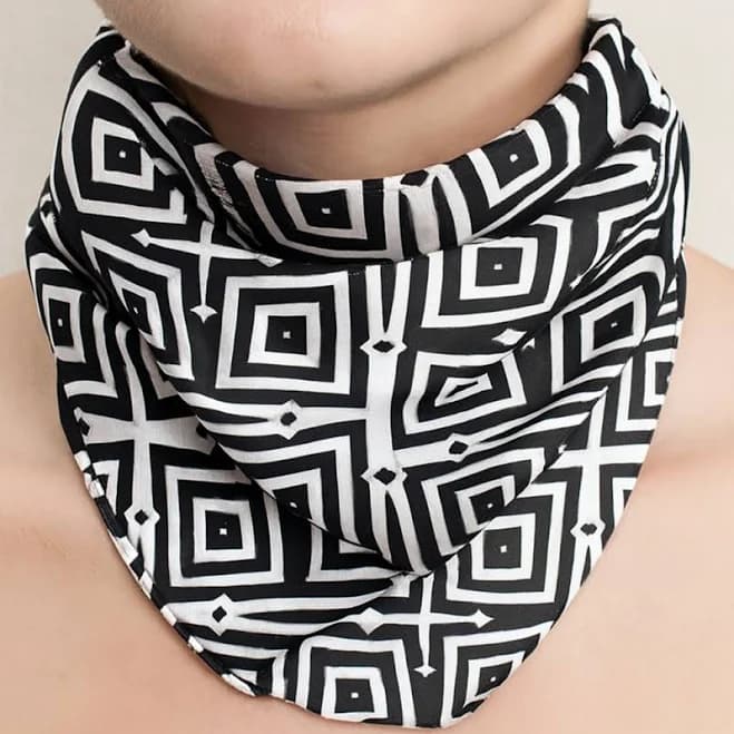 Modern Abstract Geometric Squares Bandana
