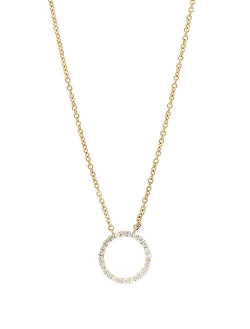 Bony Levy Women's Icons Petite Circle Pendant Necklace