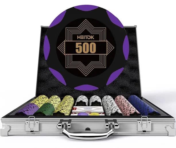 Heitok Clay Poker Chip Set for Texas Holdem
