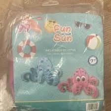 Fun in the Sun Inflatable Octopus Water Toy Pink 180 x 88cm Ages 3+ Plastic