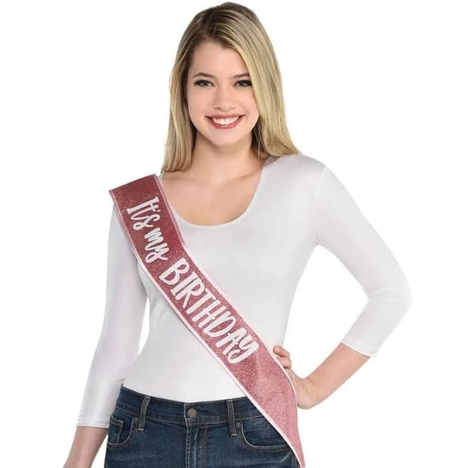 Blush Birthday Deluxe Sash