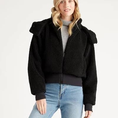 Quince Women's Hooded Sherpa Jacket