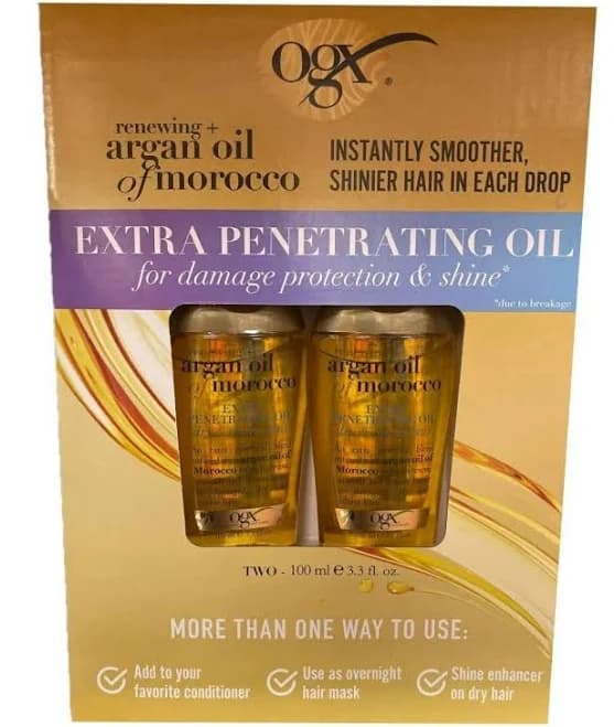 Ogx Renewing Argan Oil Morocco Extra Penetrating Oil, 2pk 3.3 Oz