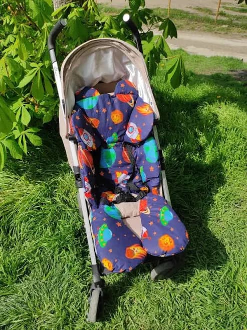Universal Cotton Stroller Liner: Baby Pram Padding (39x23 inch)