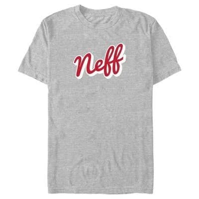 NEFF Men's Classic Red Script Logo T-Shirt