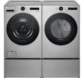 LG Front Load TurboWash Steam Graphite Washer & Electric Dryer Stackable Set