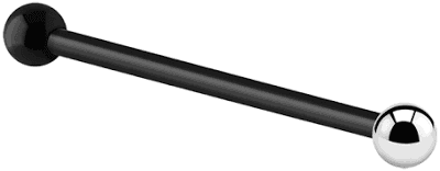 Crazy Factory Bioflex Surgical Steel Barbell with Balls