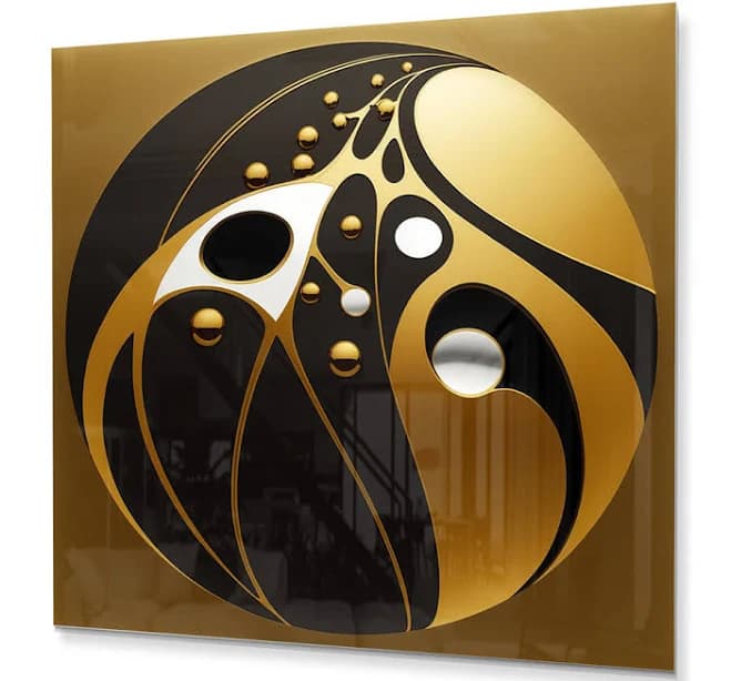 Willa Arlo Interiors Golden and Black Sphere