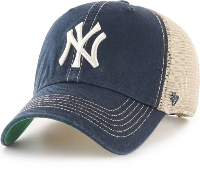 Brand MLB Moss Green Primary Logo Clean Up Adjustable Strap Baseball Cap Hat, Adult One Size Fits All