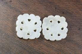 32,86 quilates! Talla de piedra lunar blanca natural, 20 x 20 mm, talla cojín. Enorme, hecha a mano. Par de tallas de piedra lunar. Talla de estilo indio. - Etsy España
