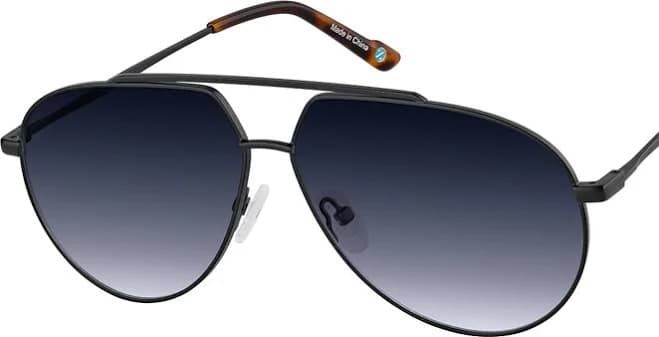 Zenni Aviator RX Stainless Steel Blokz Blue Light Sunglasses