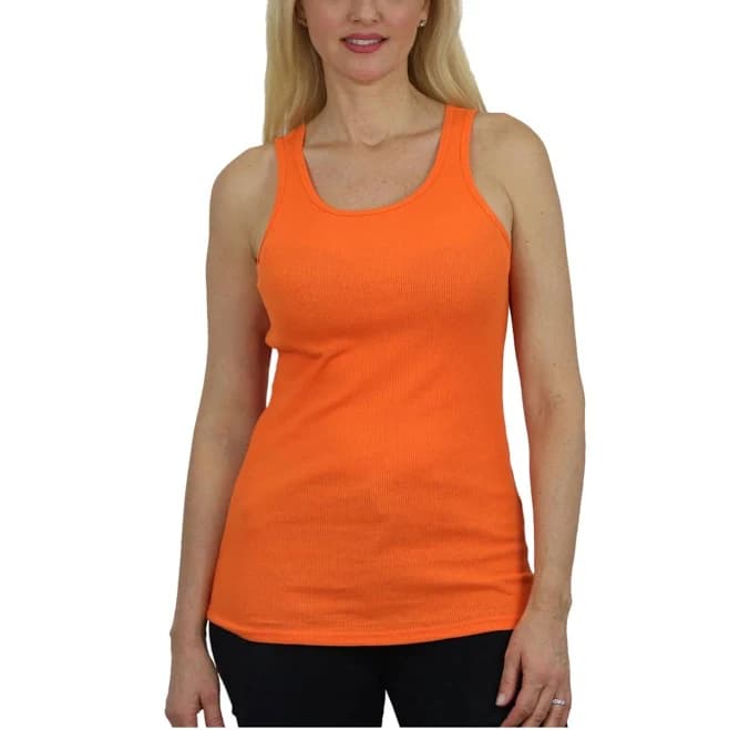 Galaxy By Harvic Women's Loose Fit Ribbed Tank Top