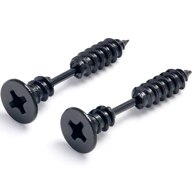 Body Candy Stainless Steel Screw Stud Earrings Cheater Plug Set