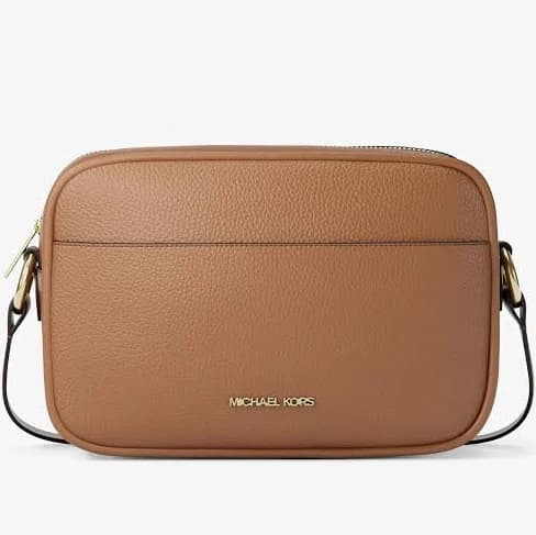 Michael Kors Jet Set Pebbled Leather Camera Crossbody Bag
