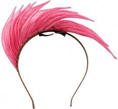 Kentucky Derby Hats 4U - Failsworth Sinamay Leaves Aliceband Fascinator in Coral (115)