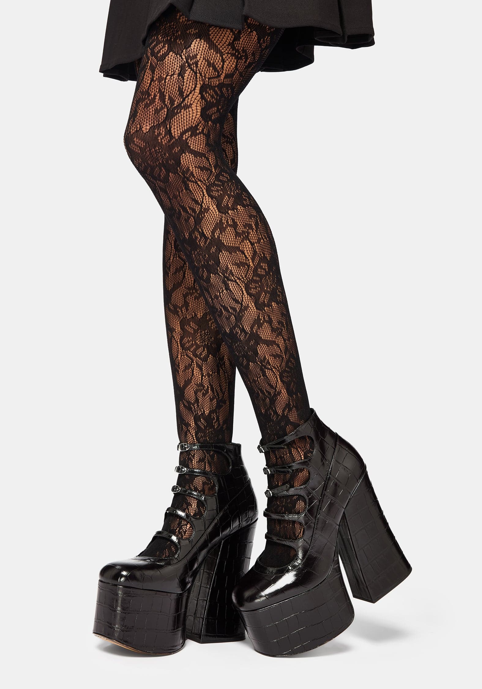 Disturbia Phantasmic Sheer Lace Tights