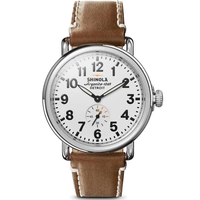 Shinola The Runwell Men's Round Leather Watch