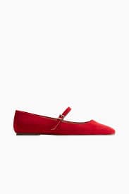 Mary Jane Flats - Bright red - Ladies | H&M US