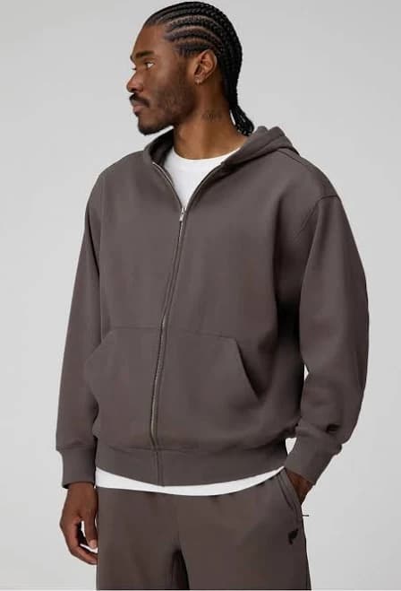 Fabletics Men's Oversized Go-To Full Zip Hoodie