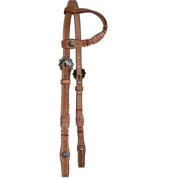 Schneiders Double S Tooled One Ear Headstall