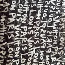 Louis Vuitton Monogram Black and White Wrap