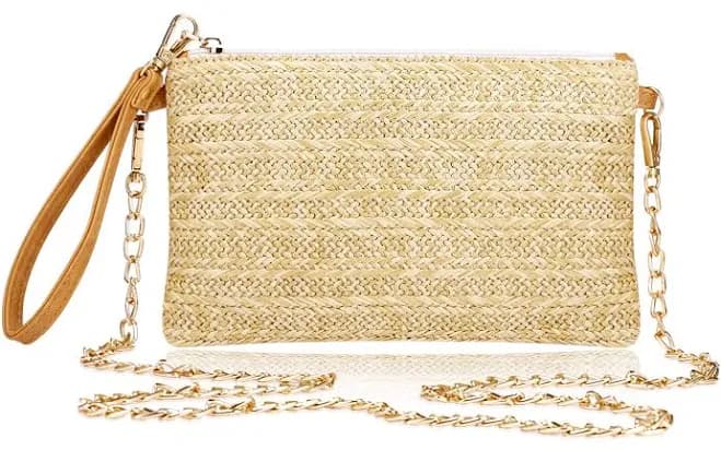 Bohemian Straw Clutch Bag