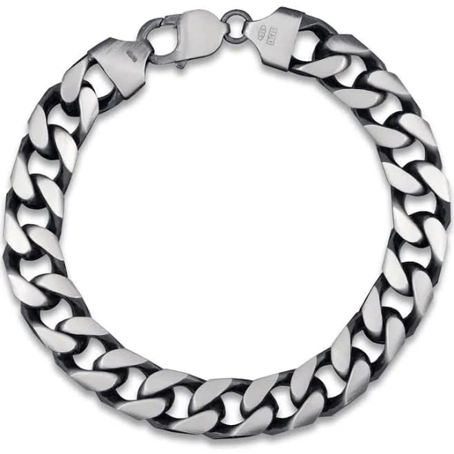 Jared Jewelers Sterling Silver Curb Link Bracelet