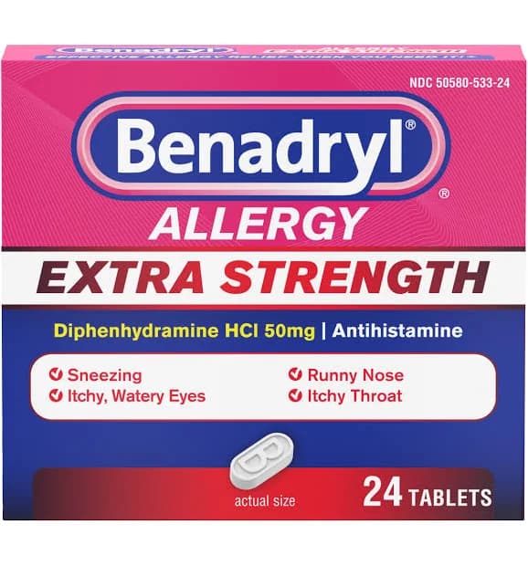Benadryl Allergy Extra Strength Tablets
