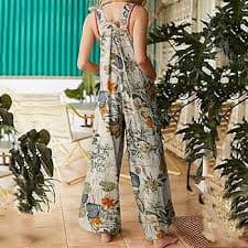 Amazon.com: Spring 𝑺𝒂𝒍𝒆 Overalls for Women Casual Loose Summer Rompers Boho Floral Adjustable Straps Wide Leg Jumpsuits with Pockets : Clothing, Shoes & Jewelry