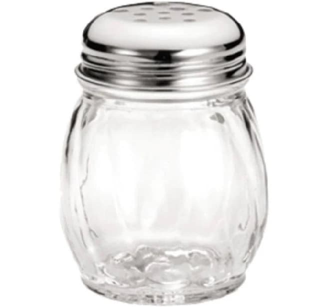 TableCraft Swirled Glass Perforated Cheese Shaker