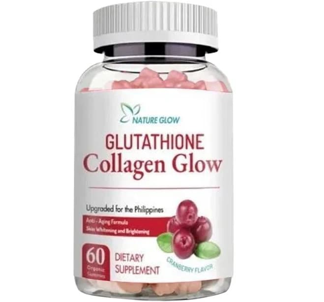 Nature Glow Glutathione Collagen - Cranberry Flavor, 60 Chewable