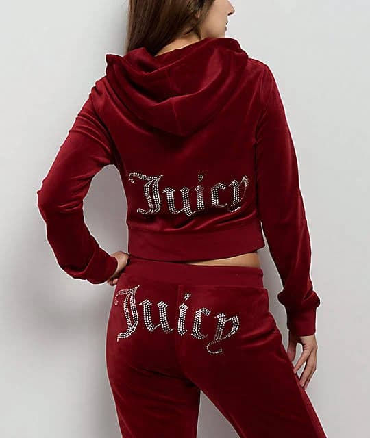 Juicy Couture Women's OG Big Bling Velour Hoodie
