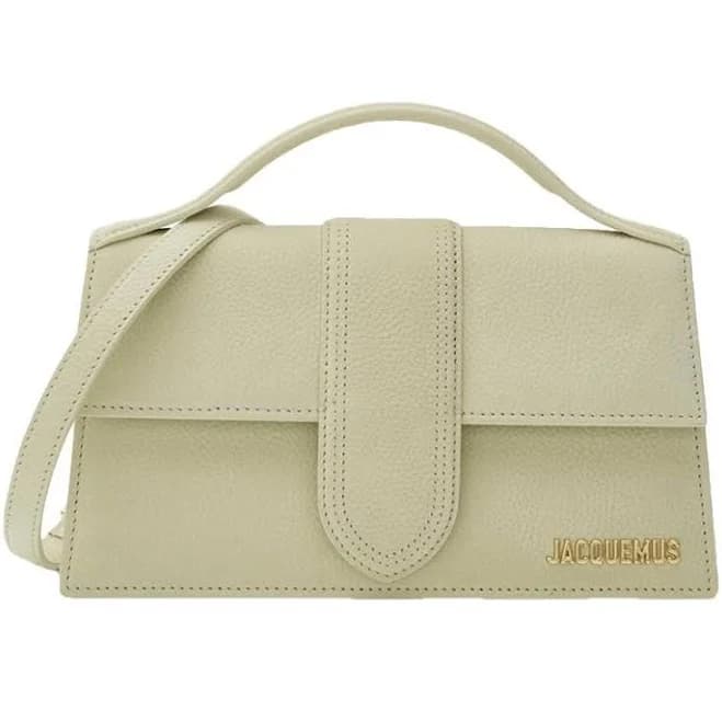 Jacquemus Le Grand Bambino Leather Shoulder Bag Light Yellow