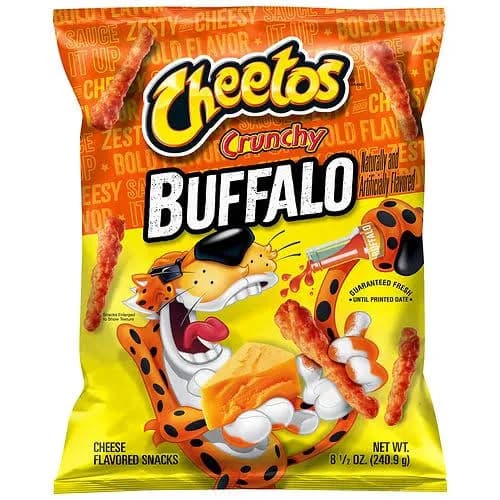 Cheetos Cheese Flavored Snacks (Buffalo, Crunchy)