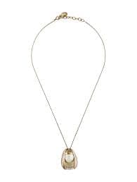 Christian Dior Faux Pearl & Crystal Head Pendant Necklace - Clear Pendant Necklace, Necklaces - CHR551976 | The RealReal