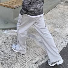 IEFB Mens Loose Straight Casual Pants Drawstring Elastic Waist Wide Leg Trousers For Streetwear Black And Grey From Lu02, $43.83 | DHgate.Com
