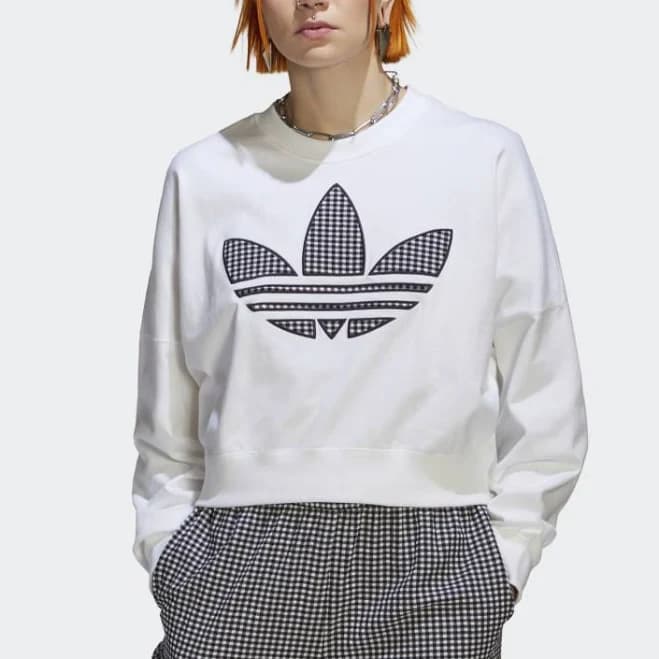 Adidas Originals Womens Loose Sweatshirt with Trefoil Application Hb9442