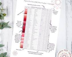 DMC Floss Tracker: Color Charts & Conversion Table (PDF Download) - Etsy Australia