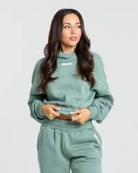 Comfort Cropped Hoodie - Pastel Green | Women's Best